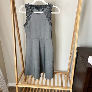 Banana Republic a-line herringbone pattern dress